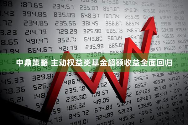 中鼎策略 主动权益类基金超额收益全面回归