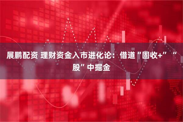 展鹏配资 理财资金入市进化论：借道“固收+” “股”中掘金